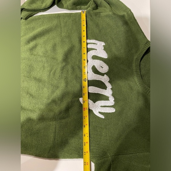 Green 'Merry' Sweater - Picture 2 of 3